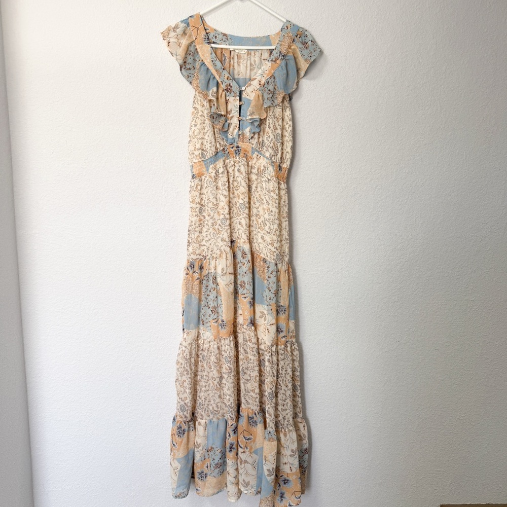 Floral Patchwork Maxi Dress